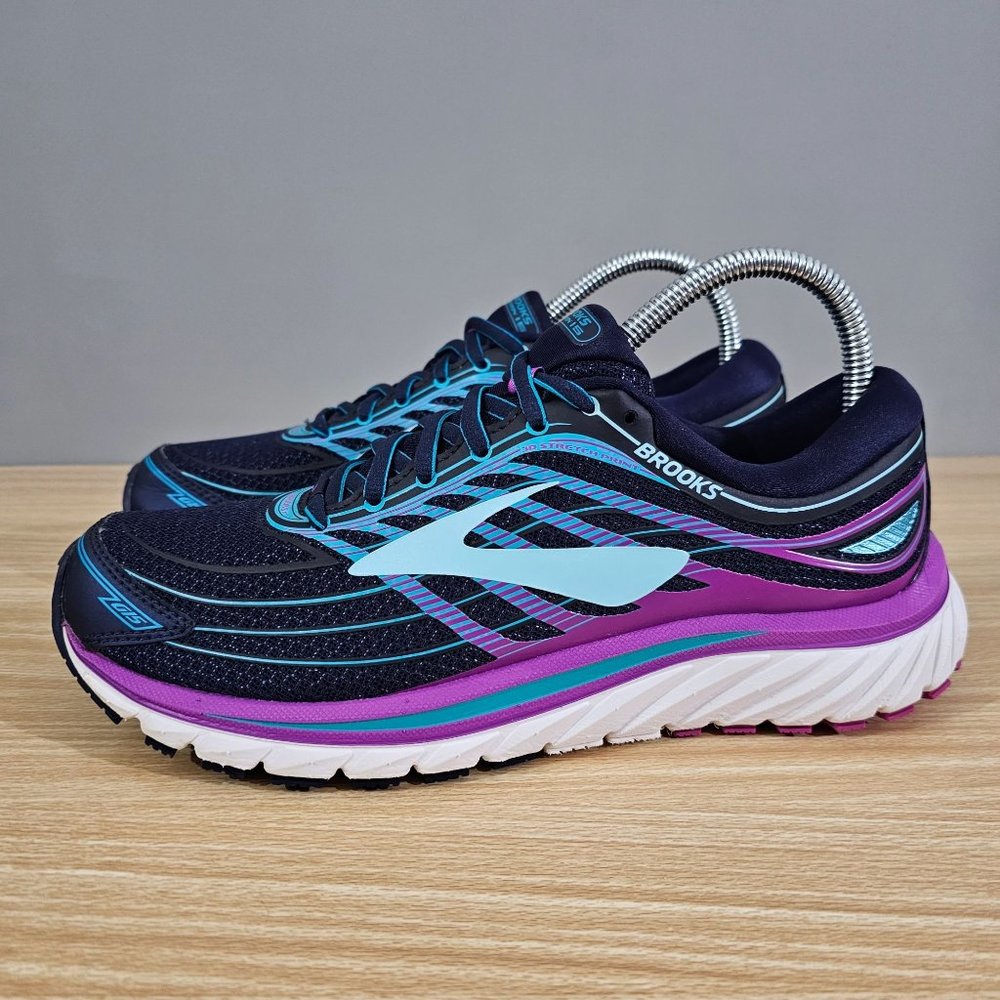 Brooks Sneaker Glycerin 15 Running Womens Blue Purple Teal Size 9.5 Shoe